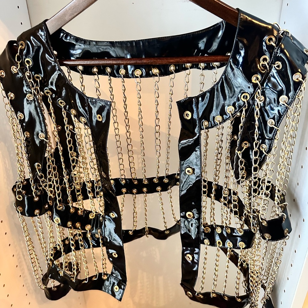 Gold chain jacket